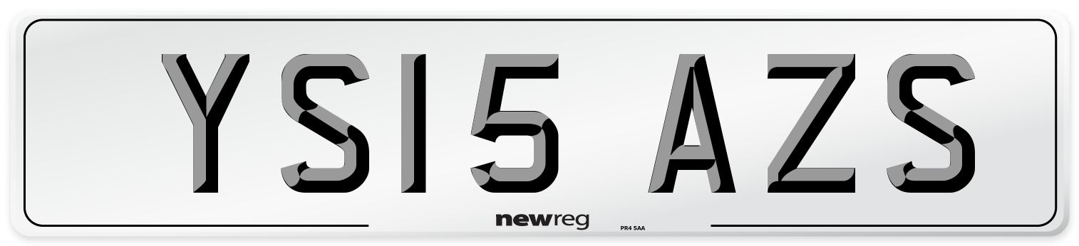 YS15 AZS Number Plate from New Reg